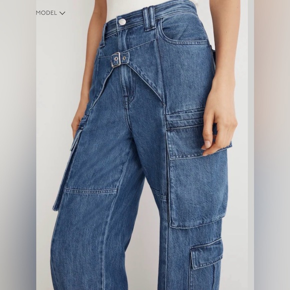 Madewell x Molly Dickson Collab Cargo Denim Jeans - Picture 3 of 13